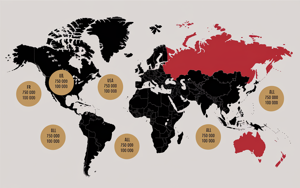 Carte certifications disque d'or monde chiffres clés