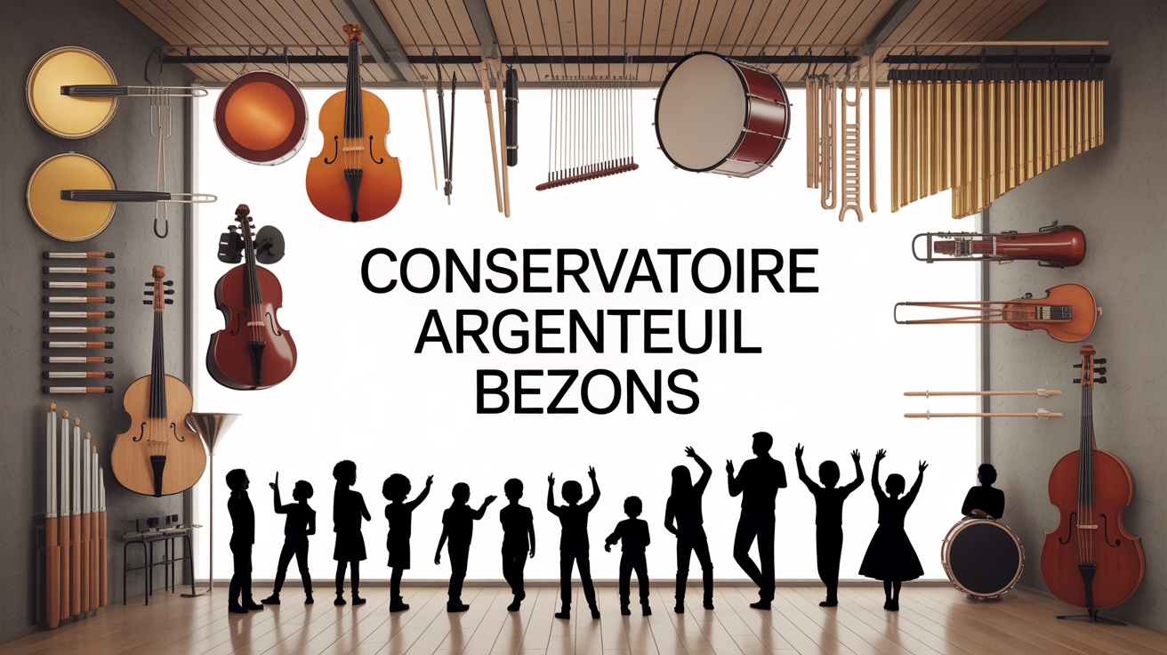 Conservatoire Argenteuil Bezons bâtiment moderne ambiance artistique
