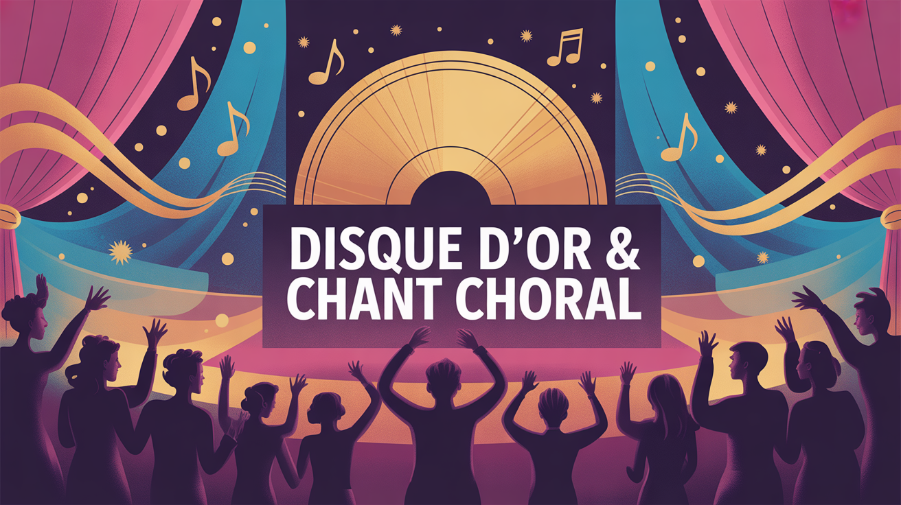 Illustration disque d'or et chant choral streaming