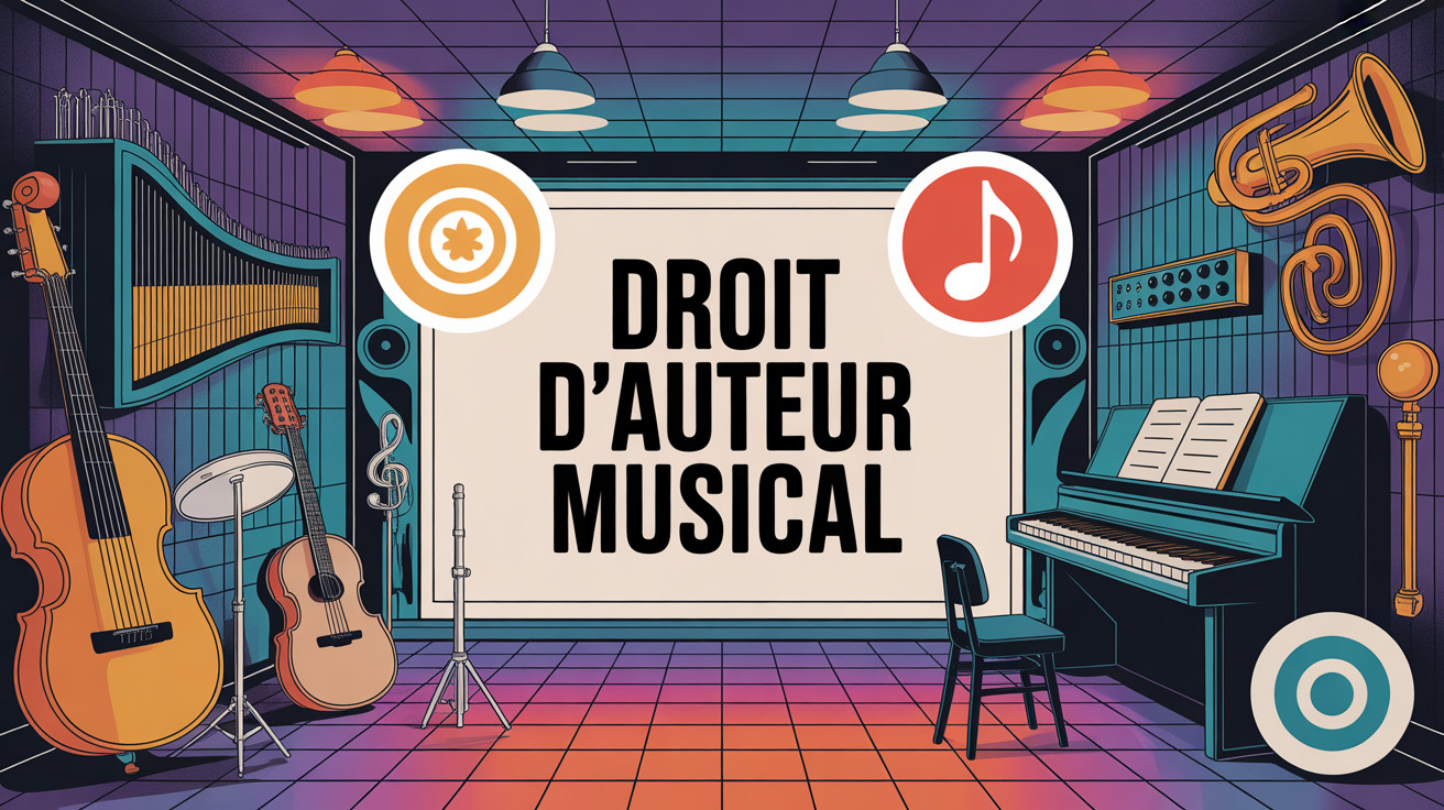 illustration droit auteur musical protections studio
