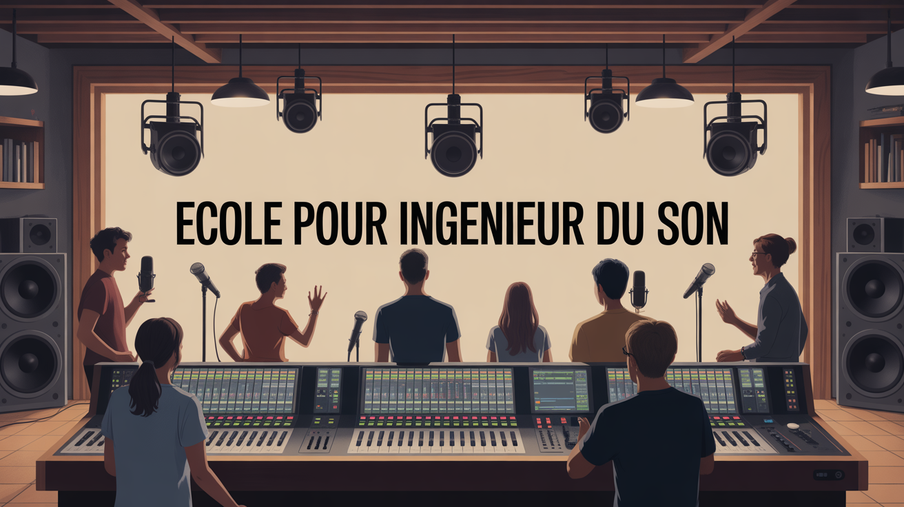 ecole pour ingenieur du son studio mixage moderne
