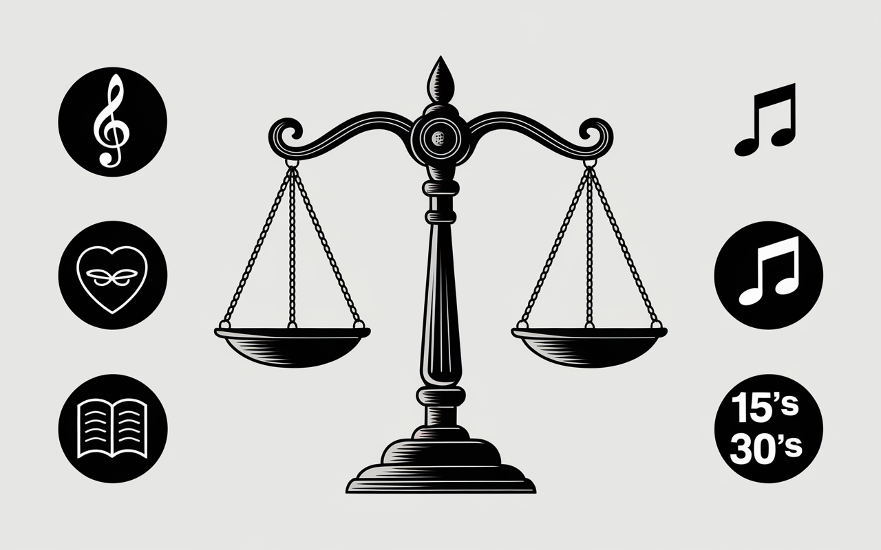 balance justice musique exceptions 15s 30s