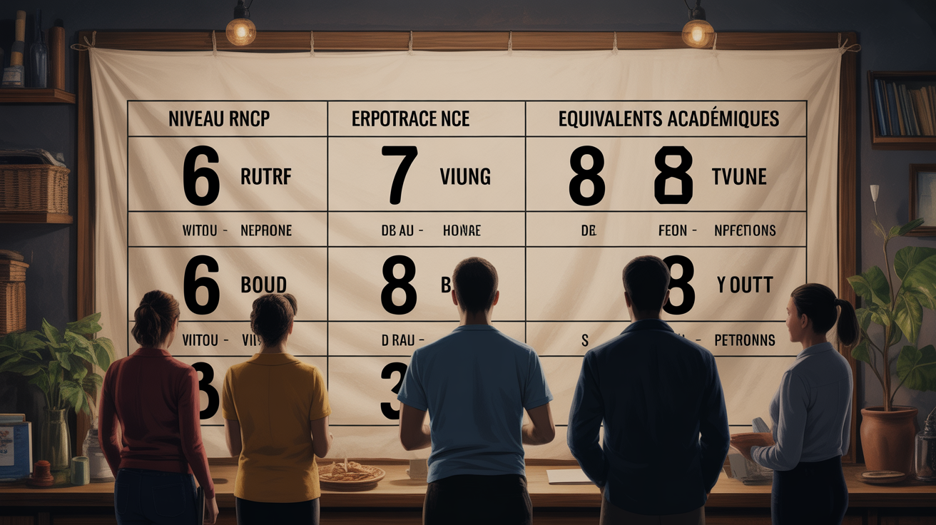 Tableau niveaux RNCP diplome niveau 7
