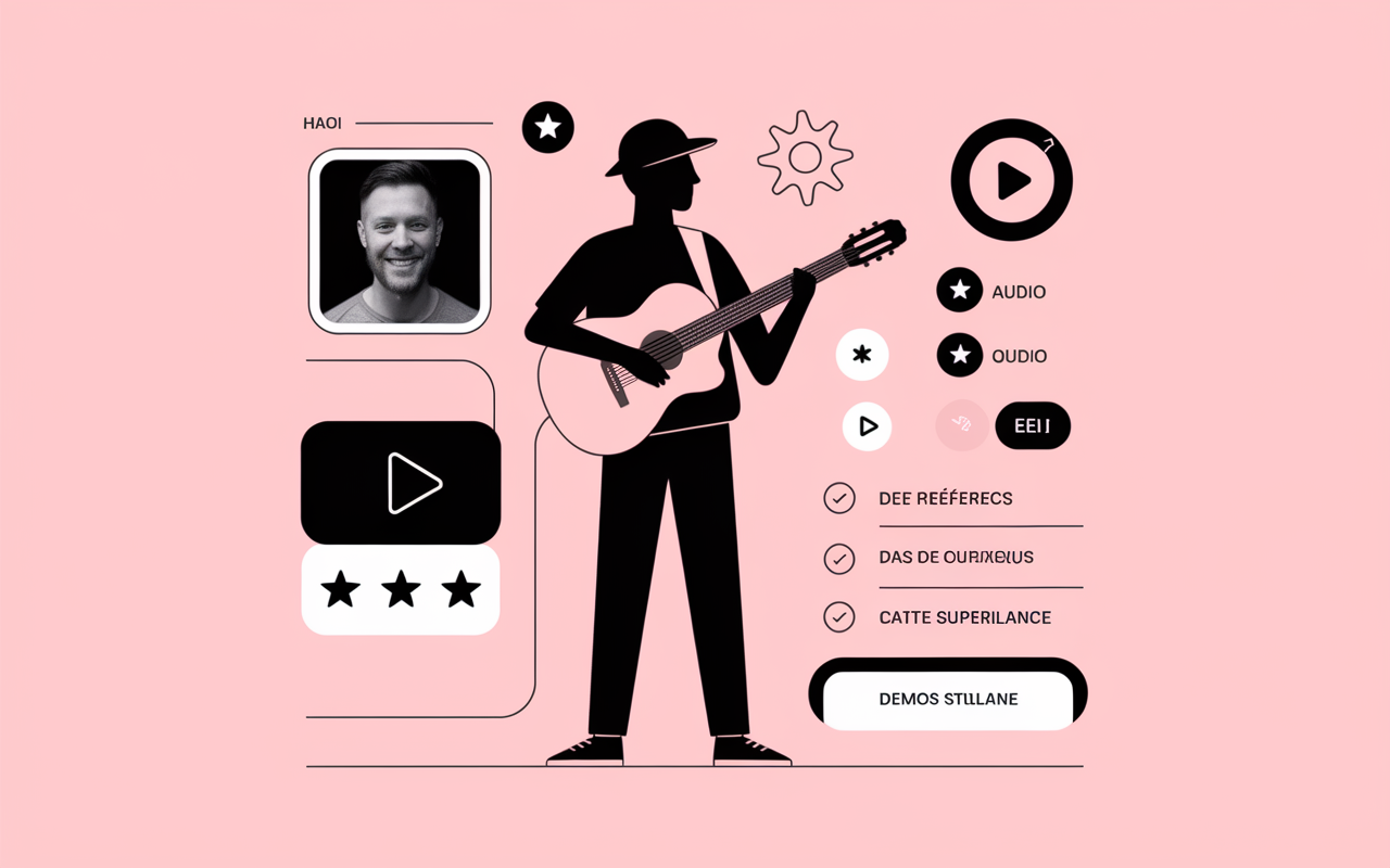 Profil musicien BandMix avec photo et demos