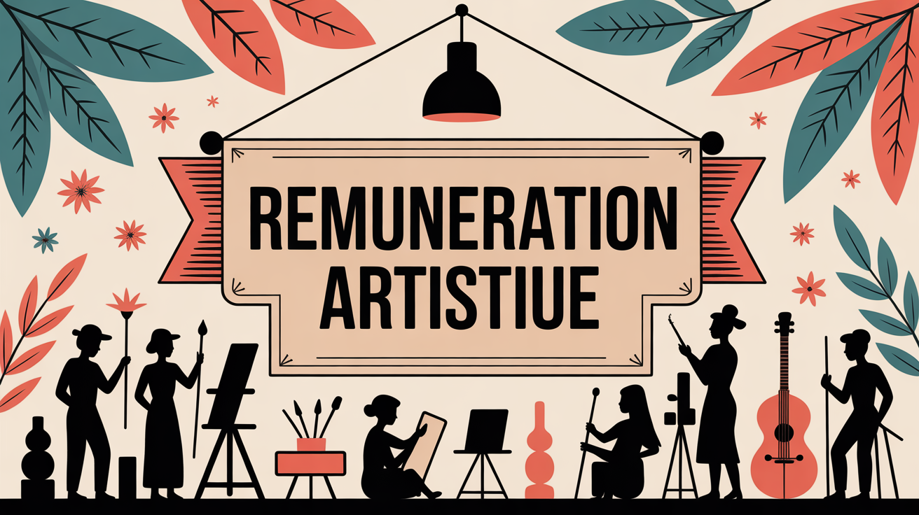 Illustration remuneration artistique atelier artistes