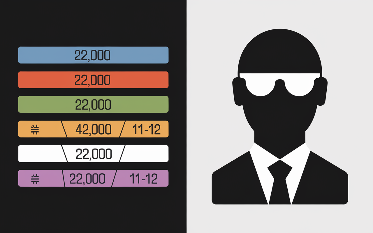 Graphique salarial interprète débutant confirmé taux horaire