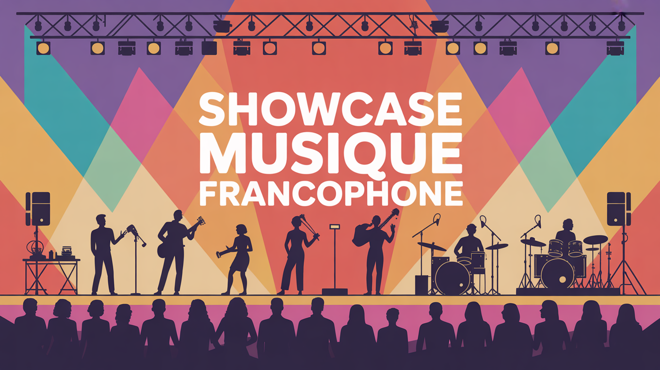 Artistes sur scène showcase musique francophone