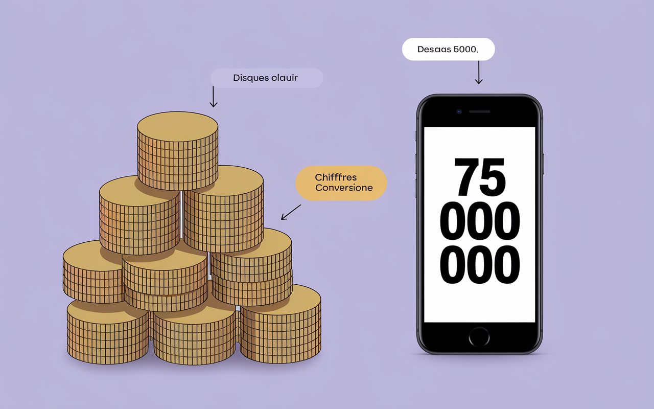 Diagramme conversion streams disque d'or France