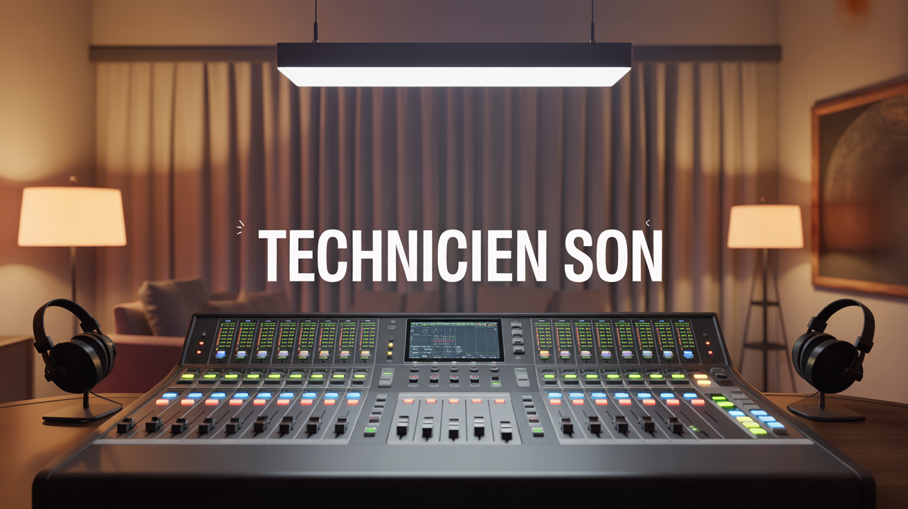 console mixage audio technicien son studio