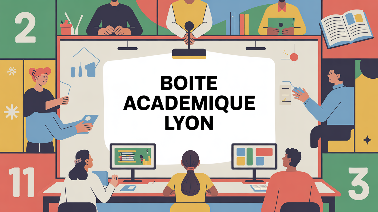 illustration boite academique lyon salle classe moderne numerique