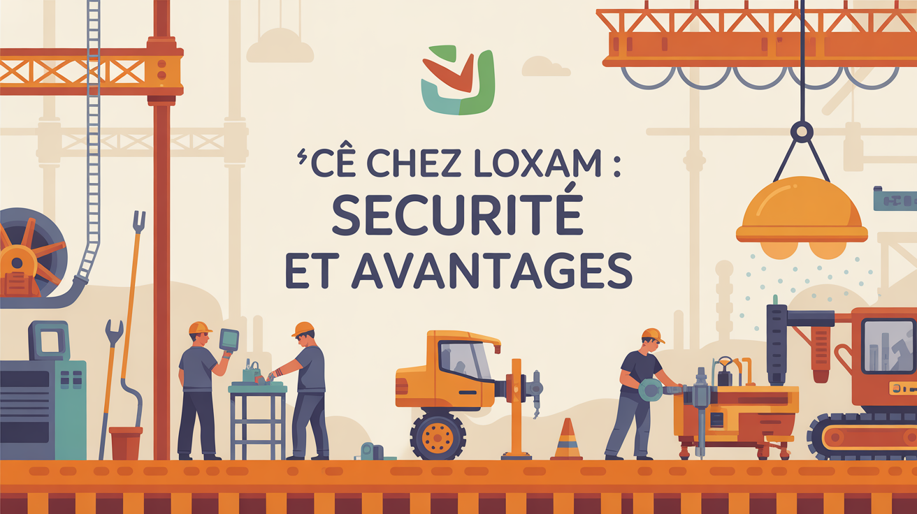 CE chez Loxam securite et avantages scene chantier