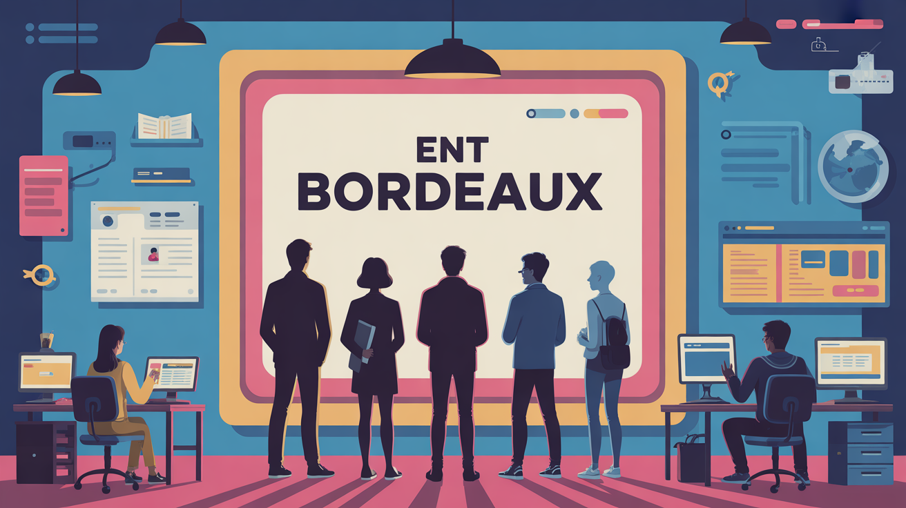 Illustration ENT Bordeaux portail digital étudiants