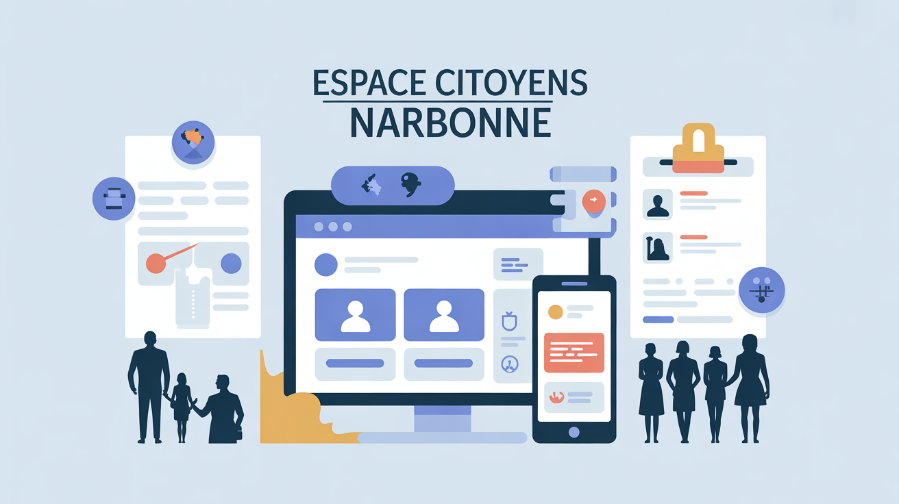Interface Espace Citoyens Narbonne demarches securisees