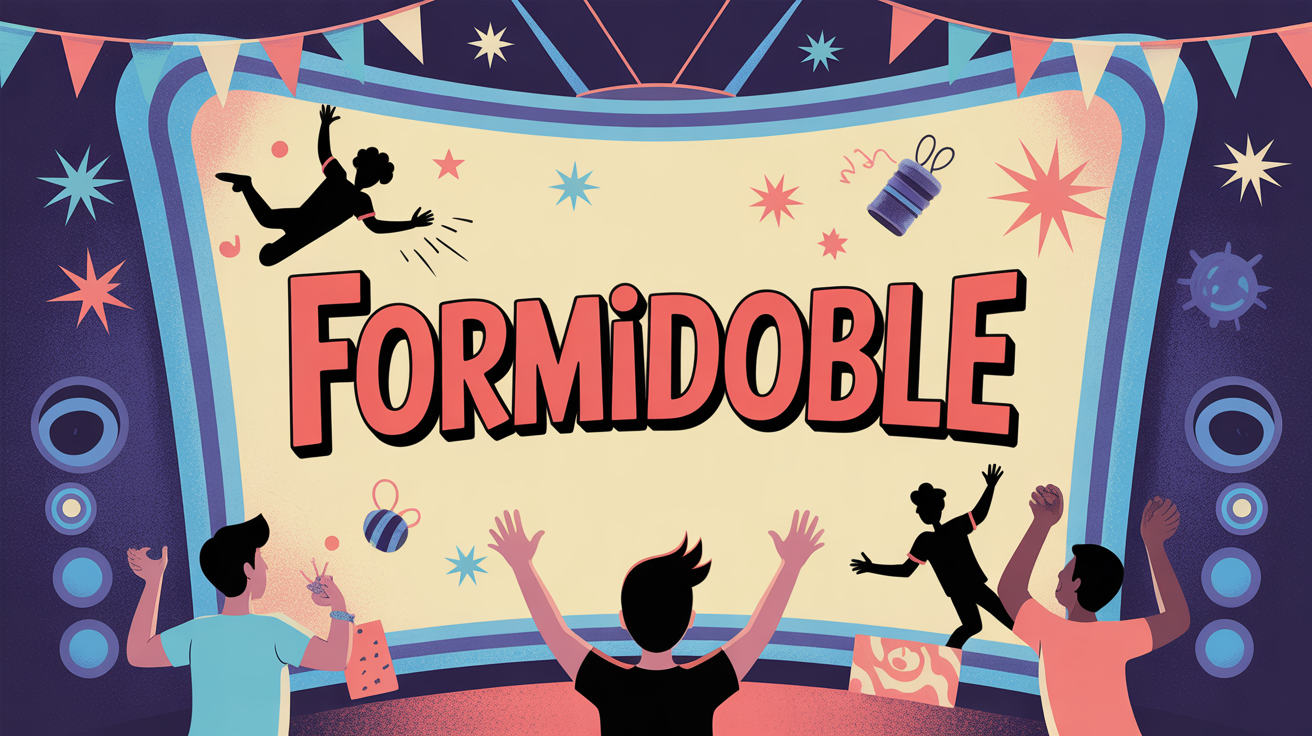 Formidooble plateau jeu televise ambiance festive