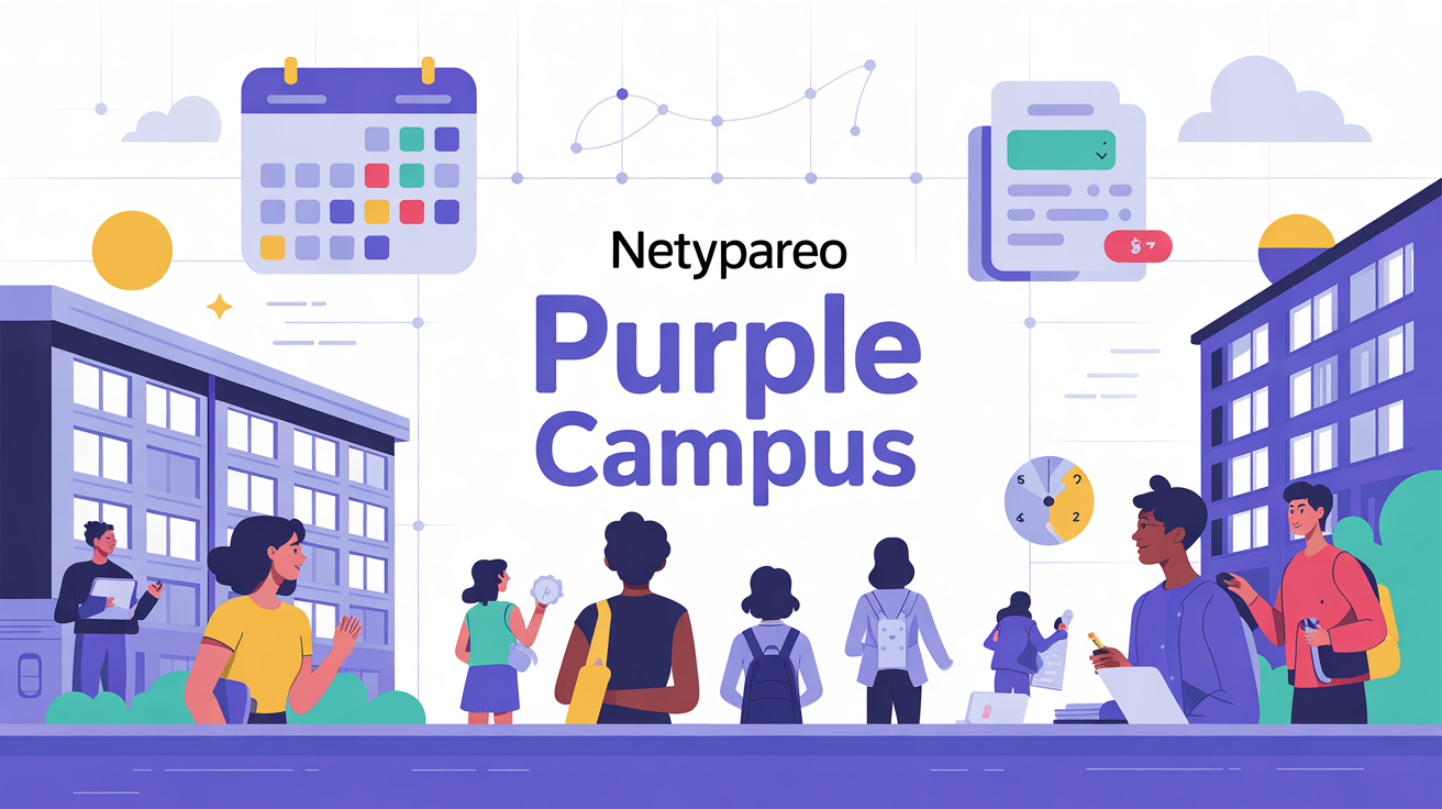 Tableau de bord Netypareo Purple Campus gestion scolaire