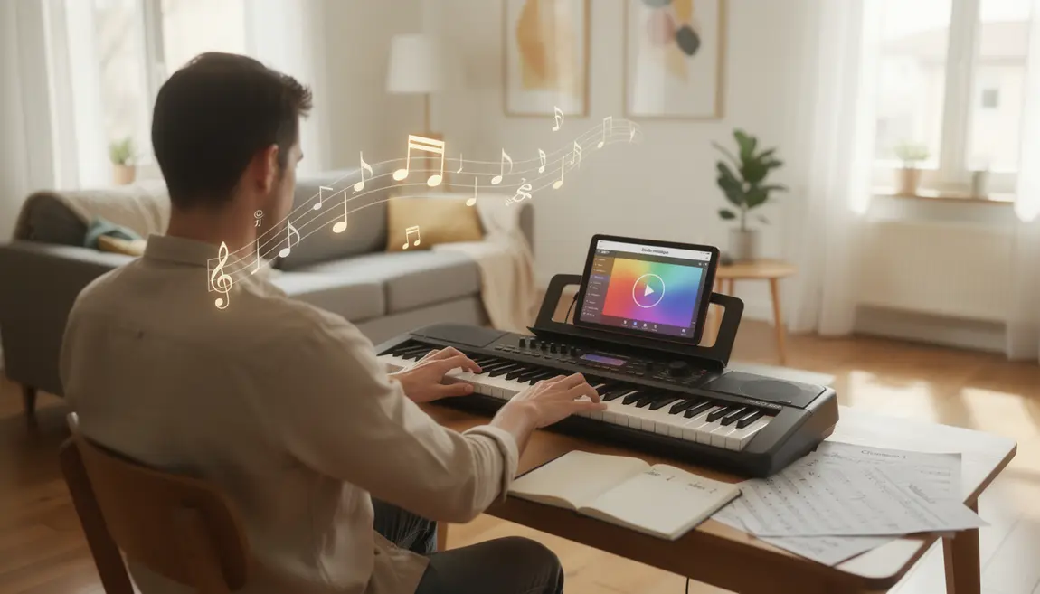 piano électronique maison application apprendre gratuit
