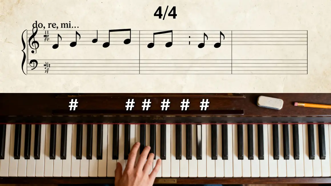 notes piano solfège bases
