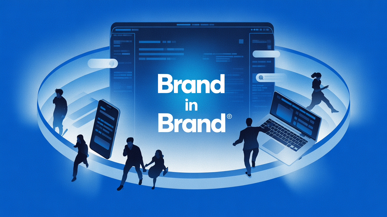 brand in brand illustration dashboard digital lumineux