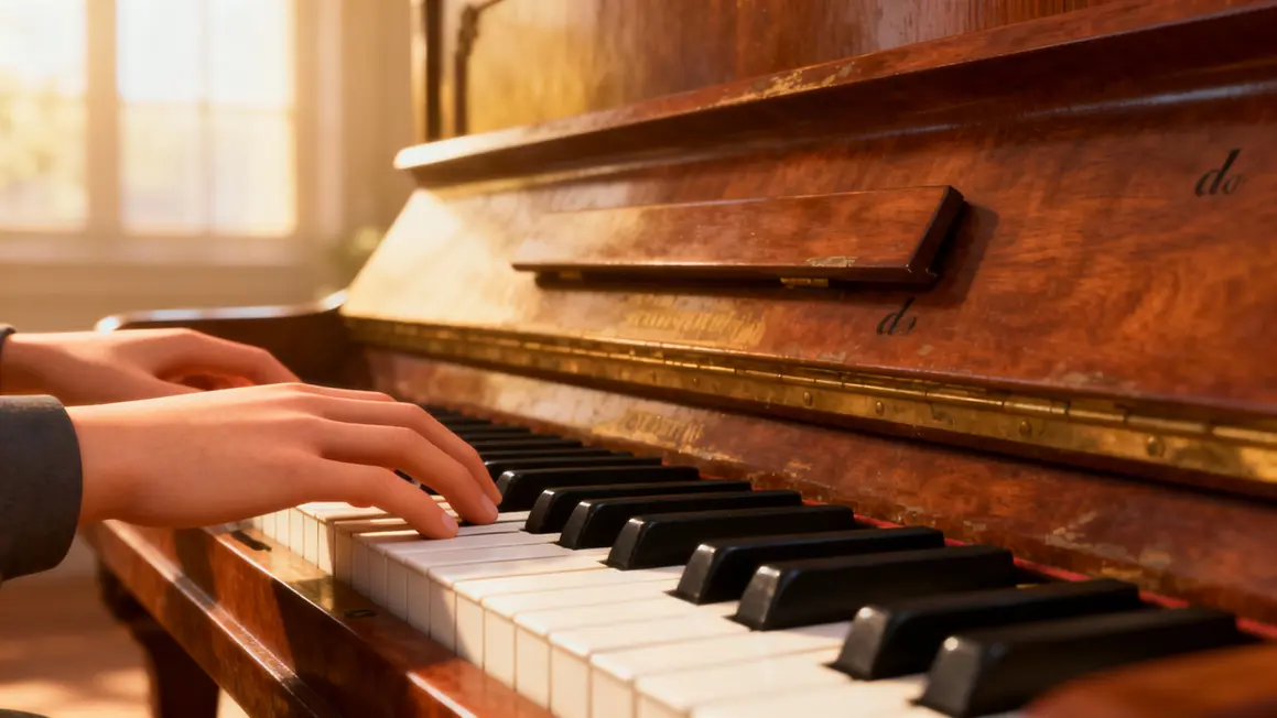 Clavier piano avec repere do et groupes de touches