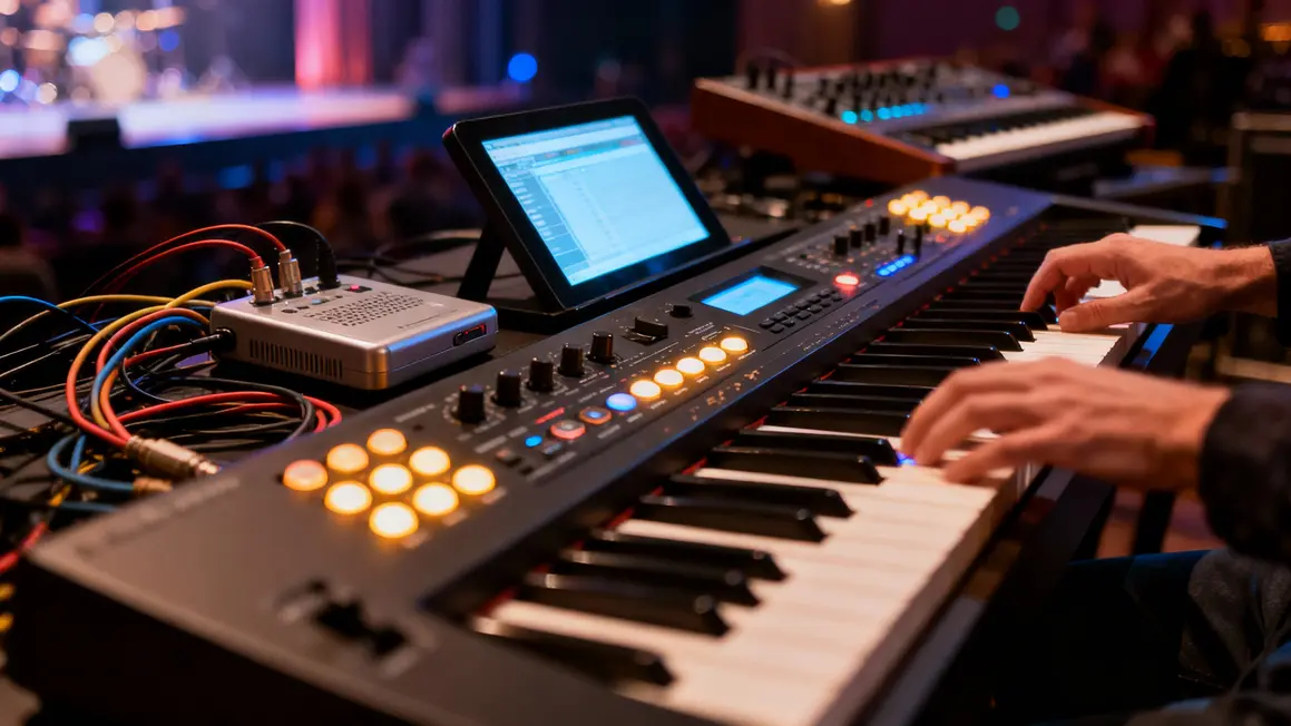 piano électrique moderne et technologie musicale
