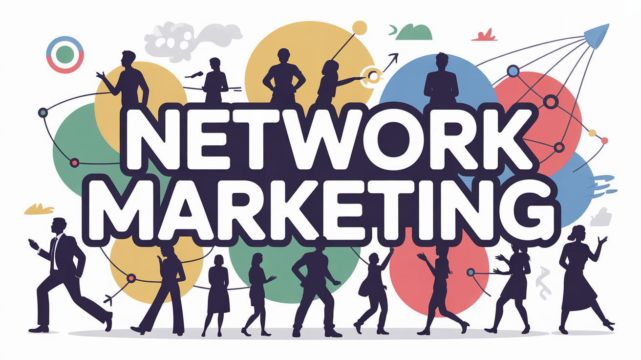 marketing network marketing groupe de personnes illustration