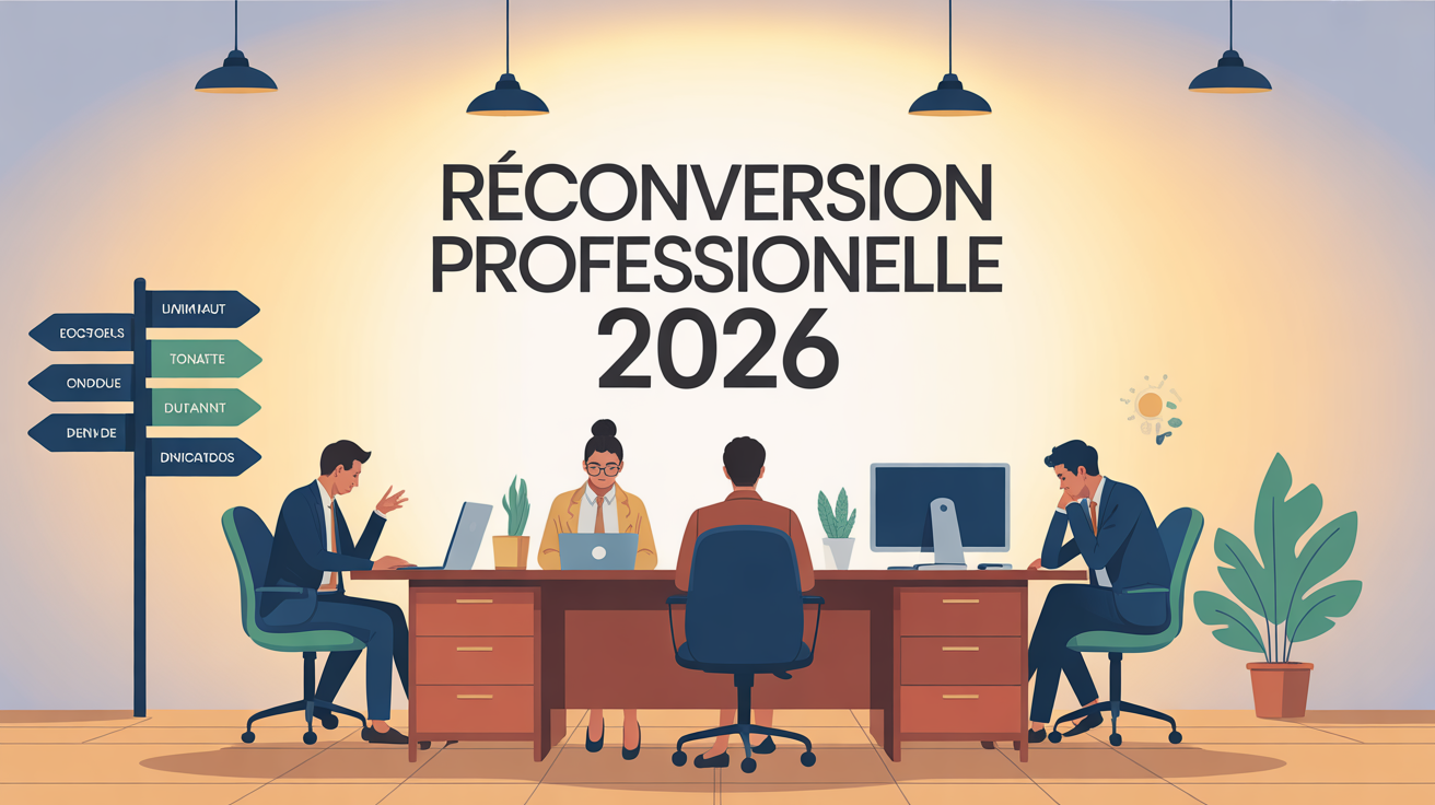 reconvert 2026 panneau direction bureau