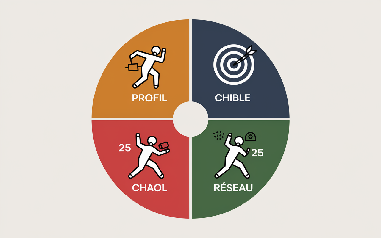 diagramme social selling index linkedin 4 piliers