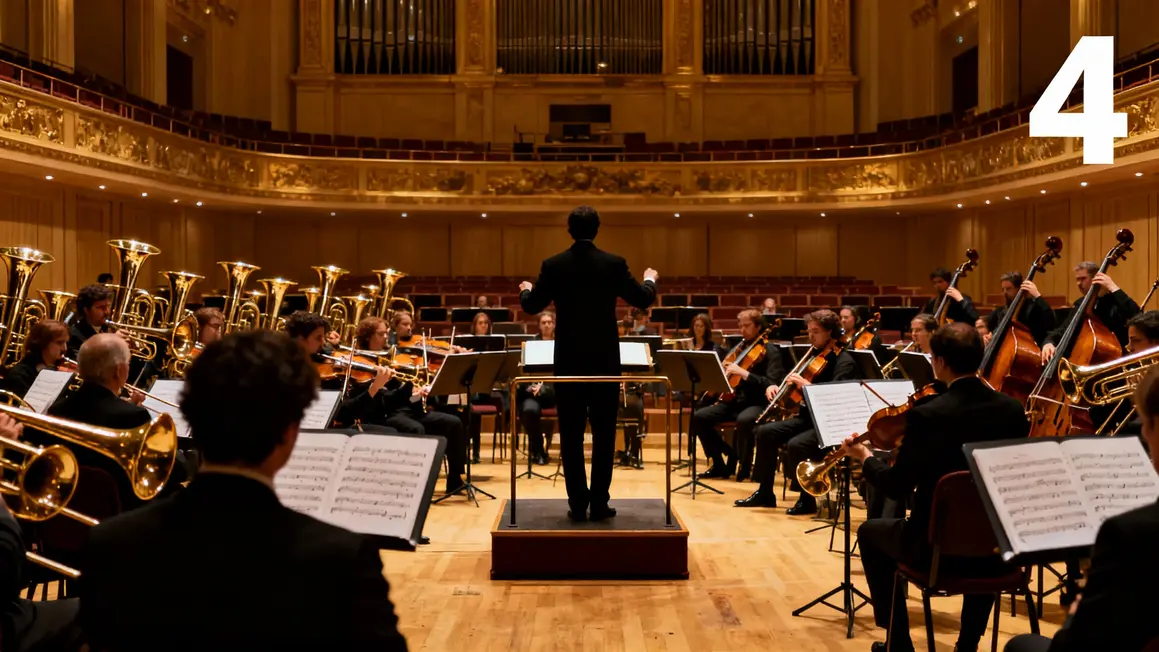 Orchestre symphonique chef pupitre Schumann