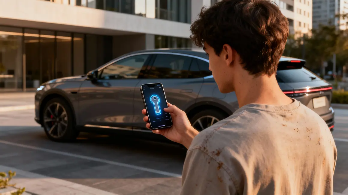 Jeune conducteur Virtuo cle virtuelle smartphone voiture