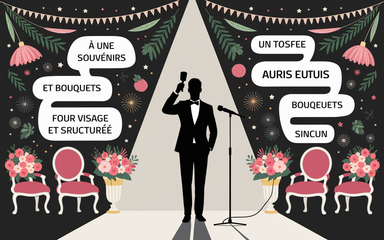 Témoin discours mariage micro souvenirs foule