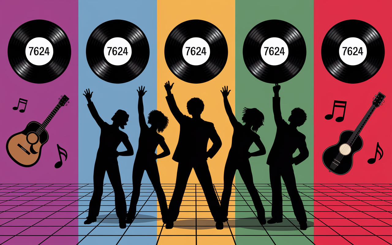 groupe année 80 francais silhouettes instruments