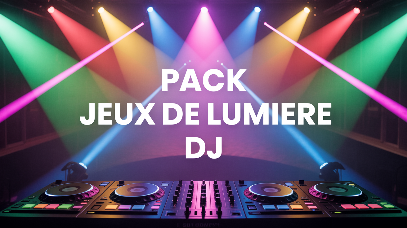 console dj avec jeux de lumiere pour dj led