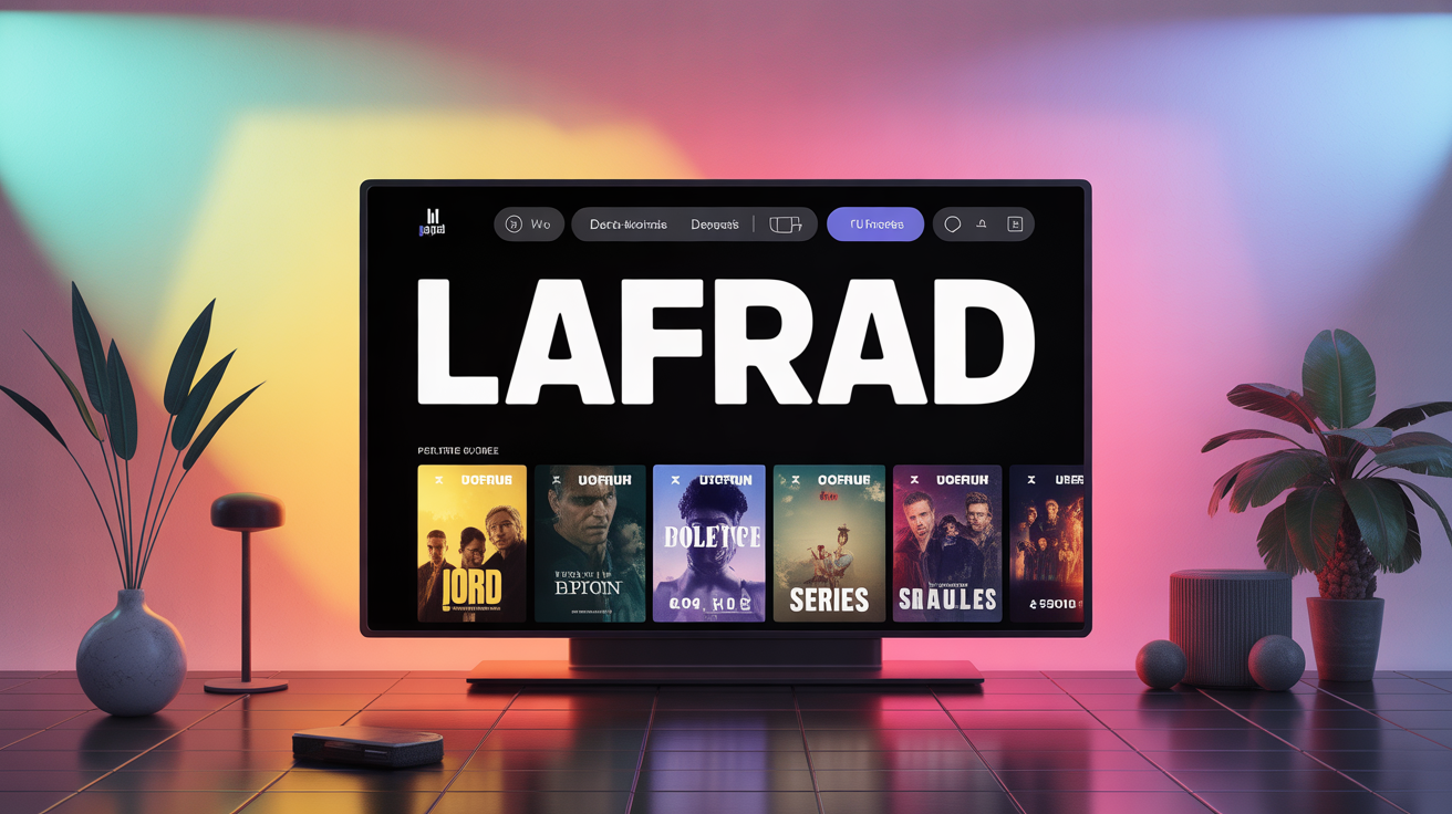 interface lafrad sur ecran vod moderne