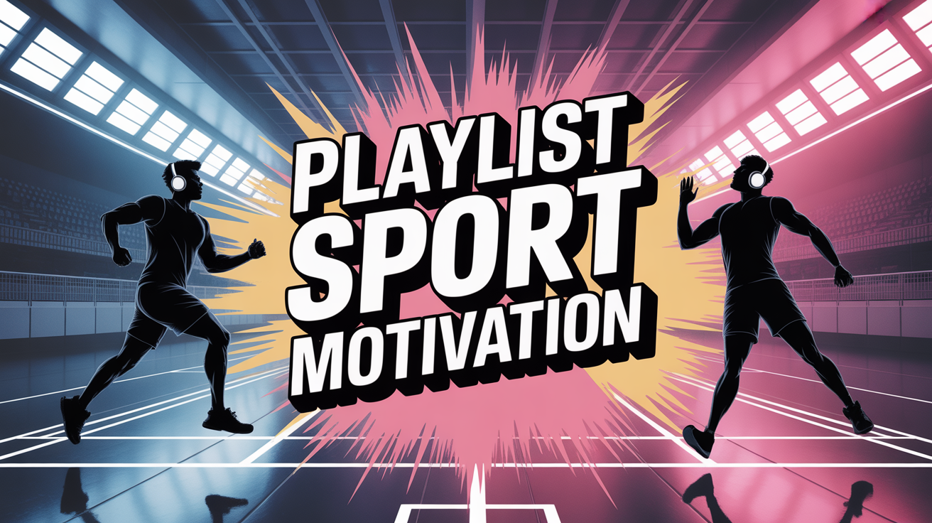 musique sport motivation titre salle de sport silhouettes