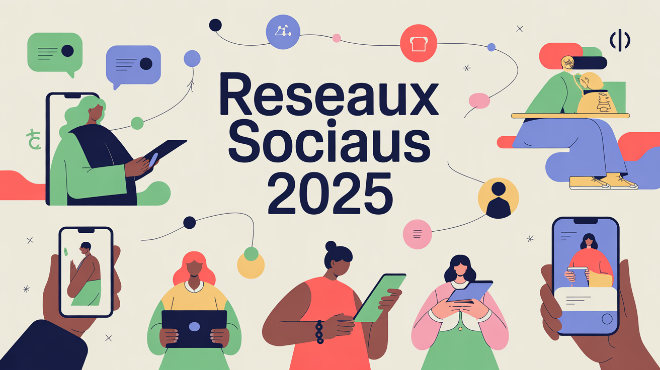 réseaux sociaux définition silhouettes digitales 2025