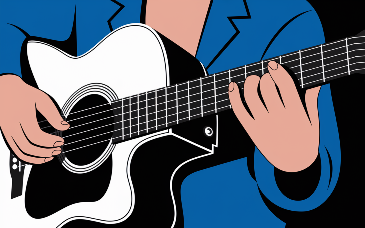 tablature guitare Intentions riff picking sur guitare acoustique