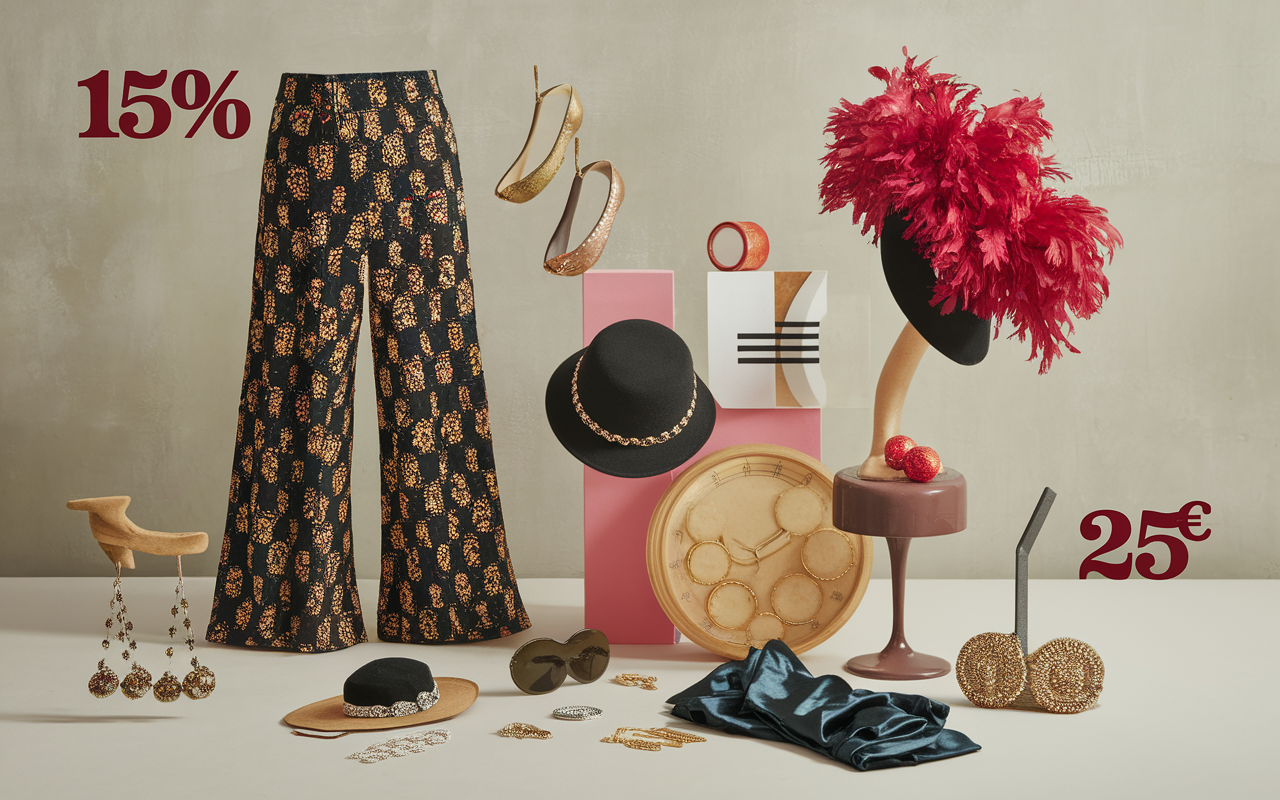 Accessoires tenue cabaret moodboard retro chic