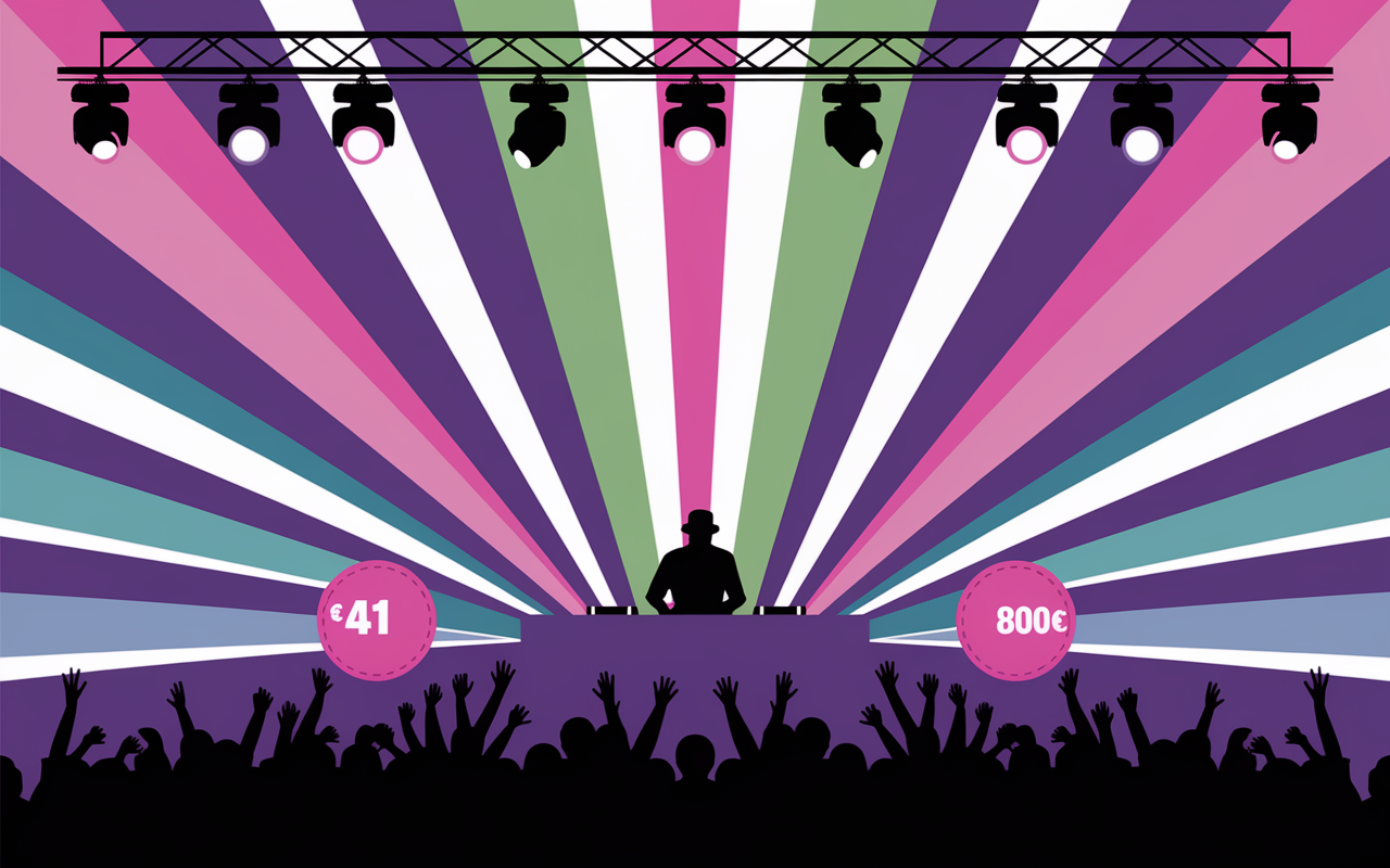 tableau comparatif packs jeux de lumiere pour dj