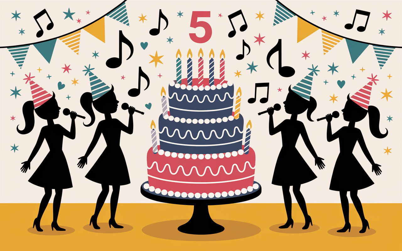 groupe chante chanson facile à modifier pour anniversaire