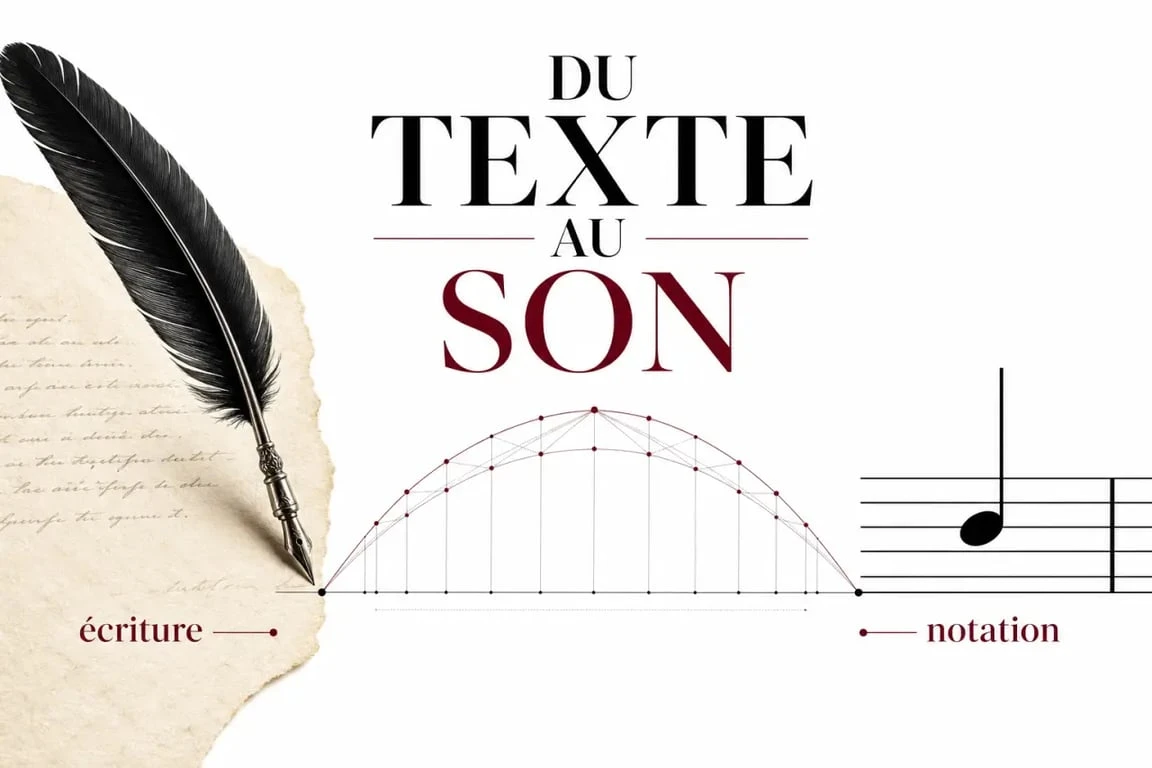 Infographie illustrant le lien entre poésie et chanson