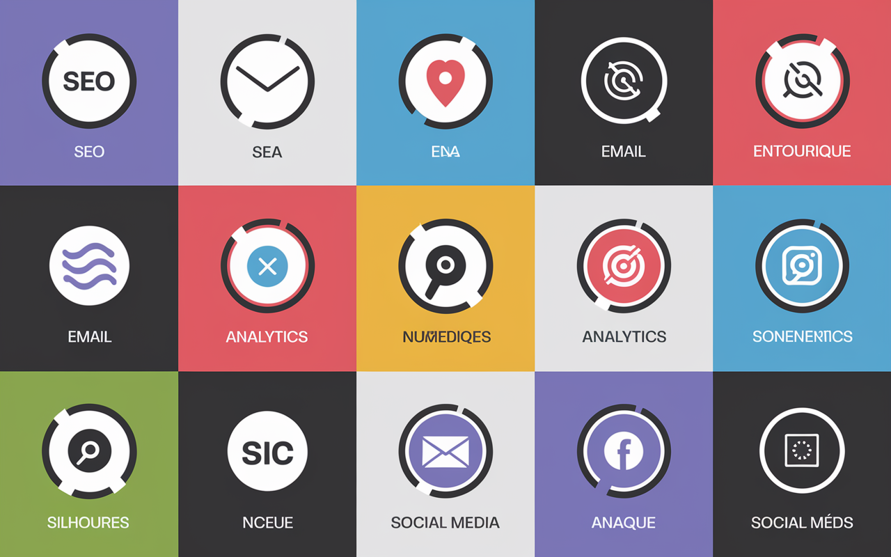 Formation webmarketing domaines SEO SEA social media