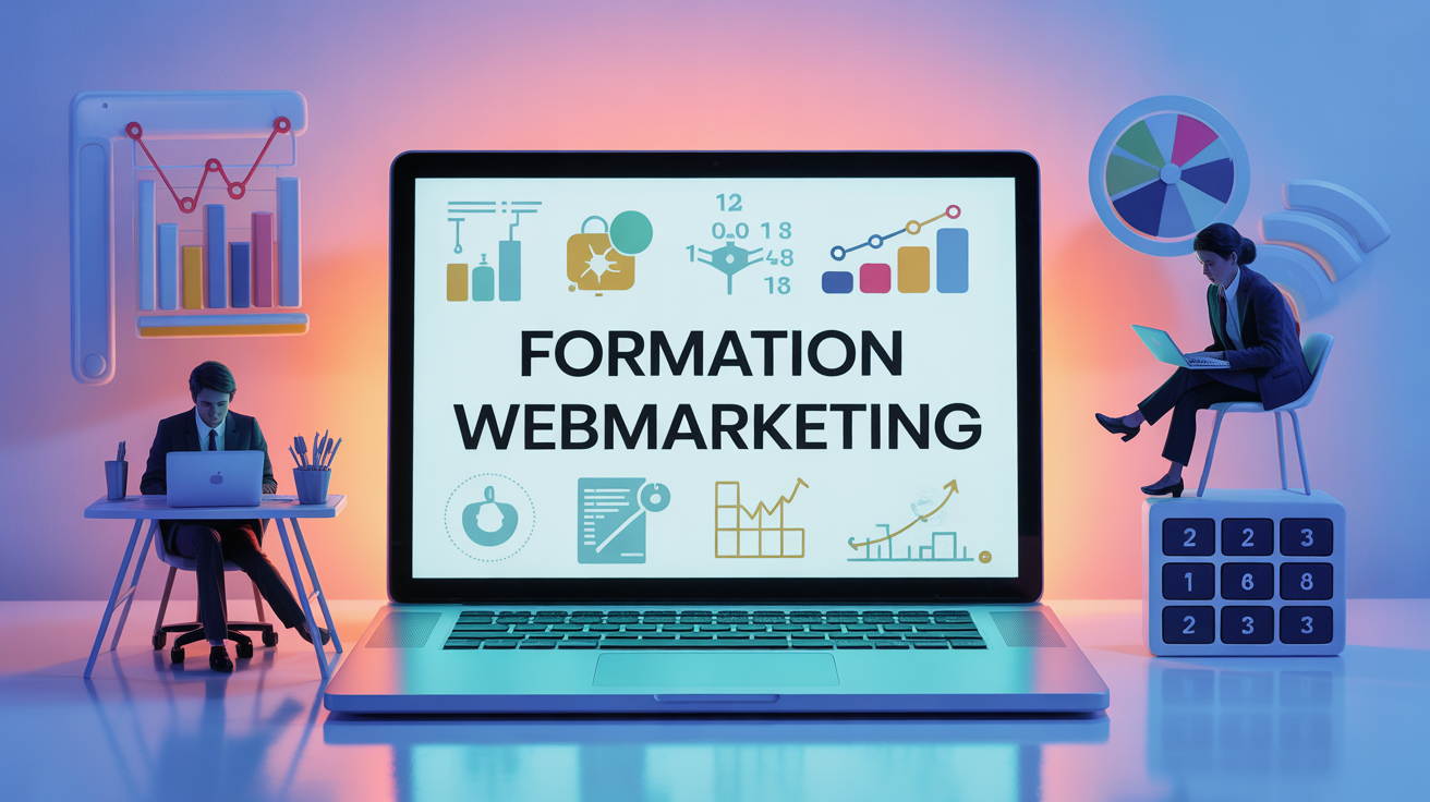 Formation webmarketing ordinateur et graphiques
