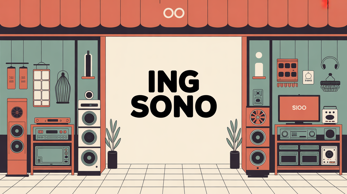 Devanture magasin ing sono materiel audiovisuel