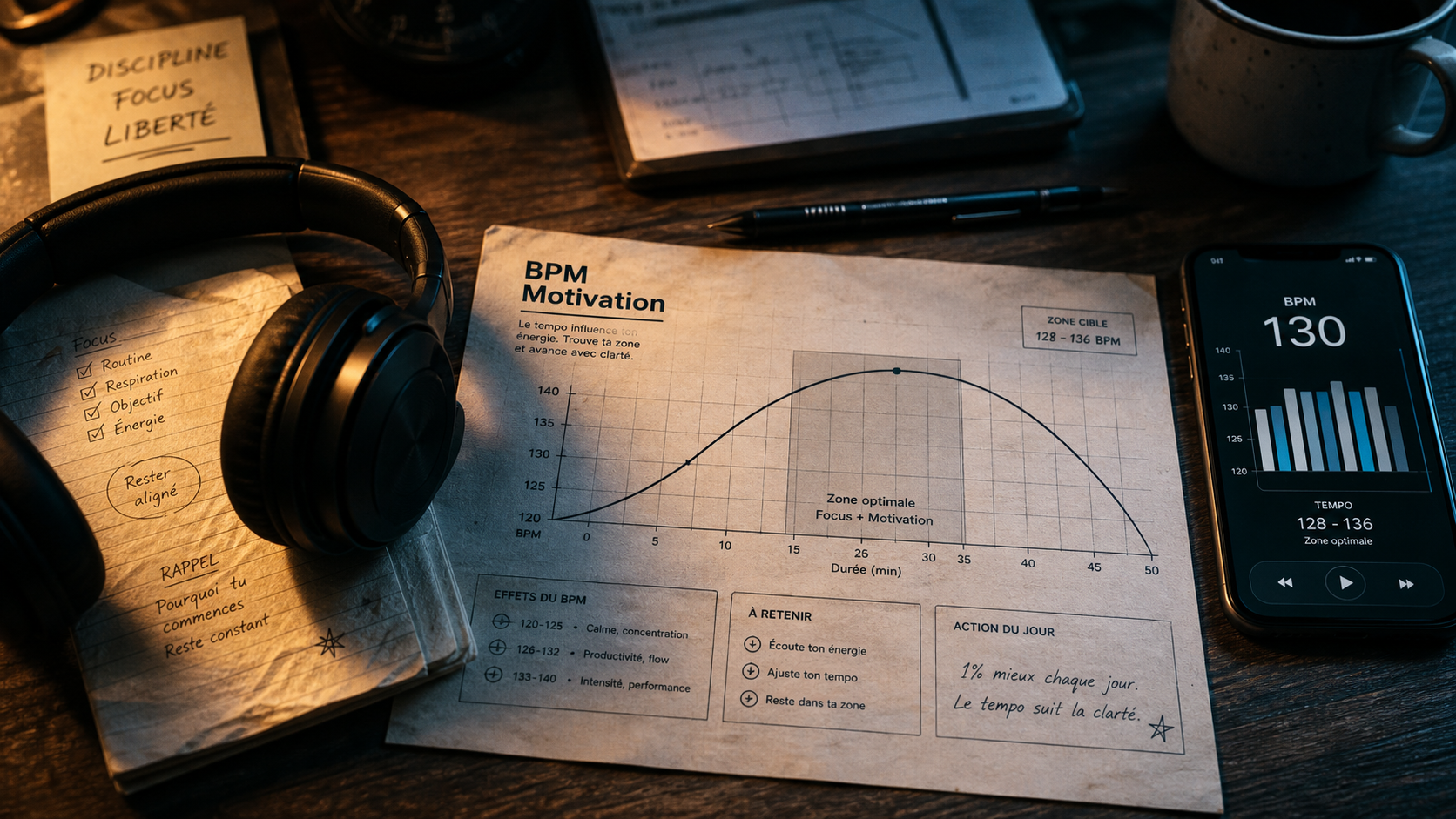 Musique qui motive : casque et BPM pour booster les performances