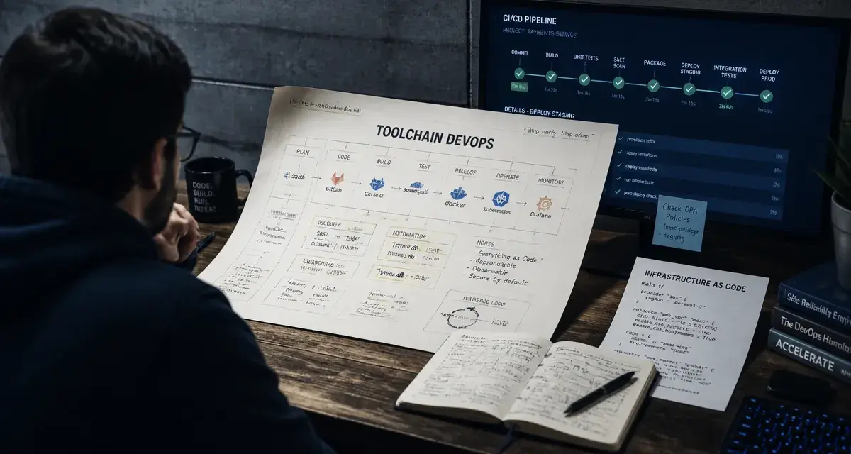 Outils DevOps et pipeline CI/CD illustrés pour automatiser