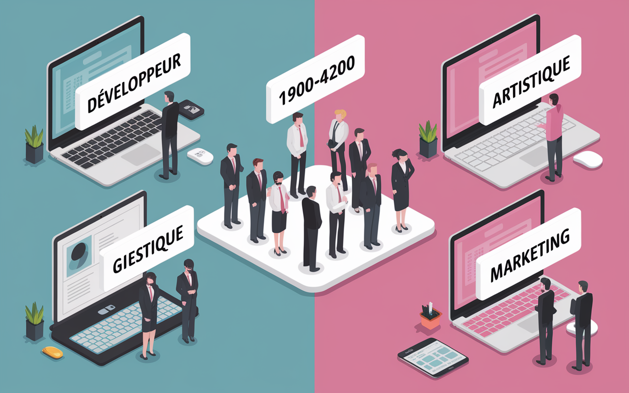 tableau metiers profession jeux developpeurs salaires