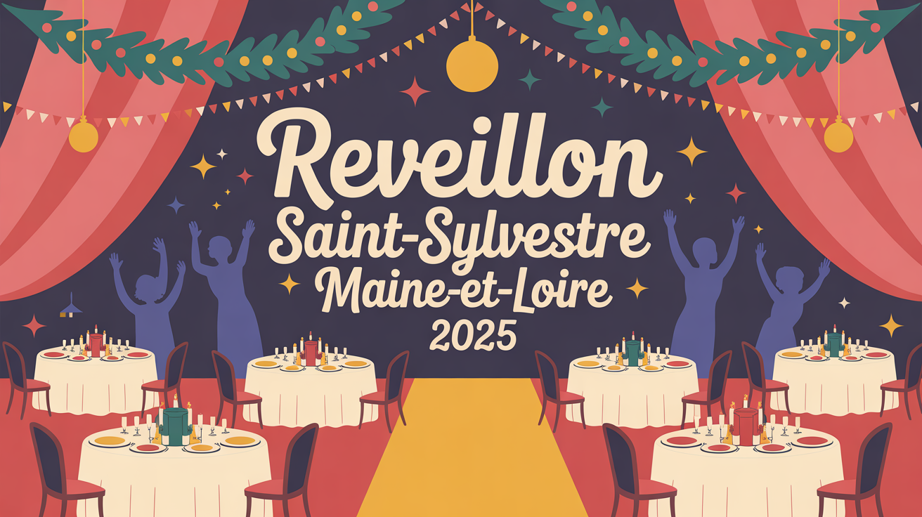 illustration réveillon saint-sylvestre 2025 maine-et-loire salle festive