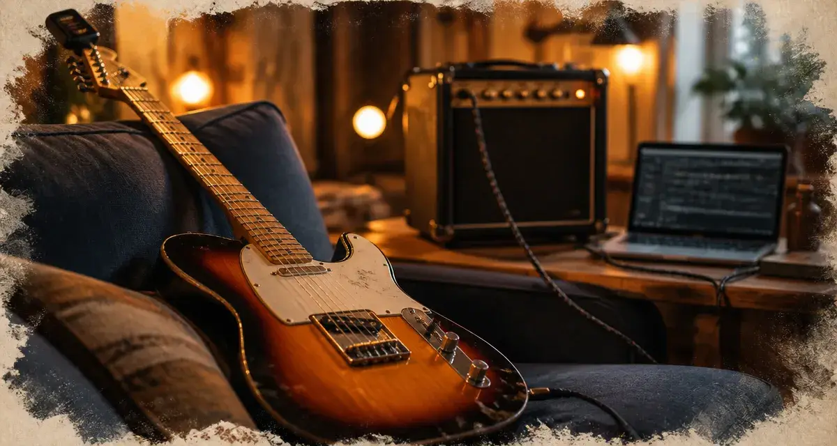 Débuter la guitare electrique : guitare et ampli pour apprendre les riffs