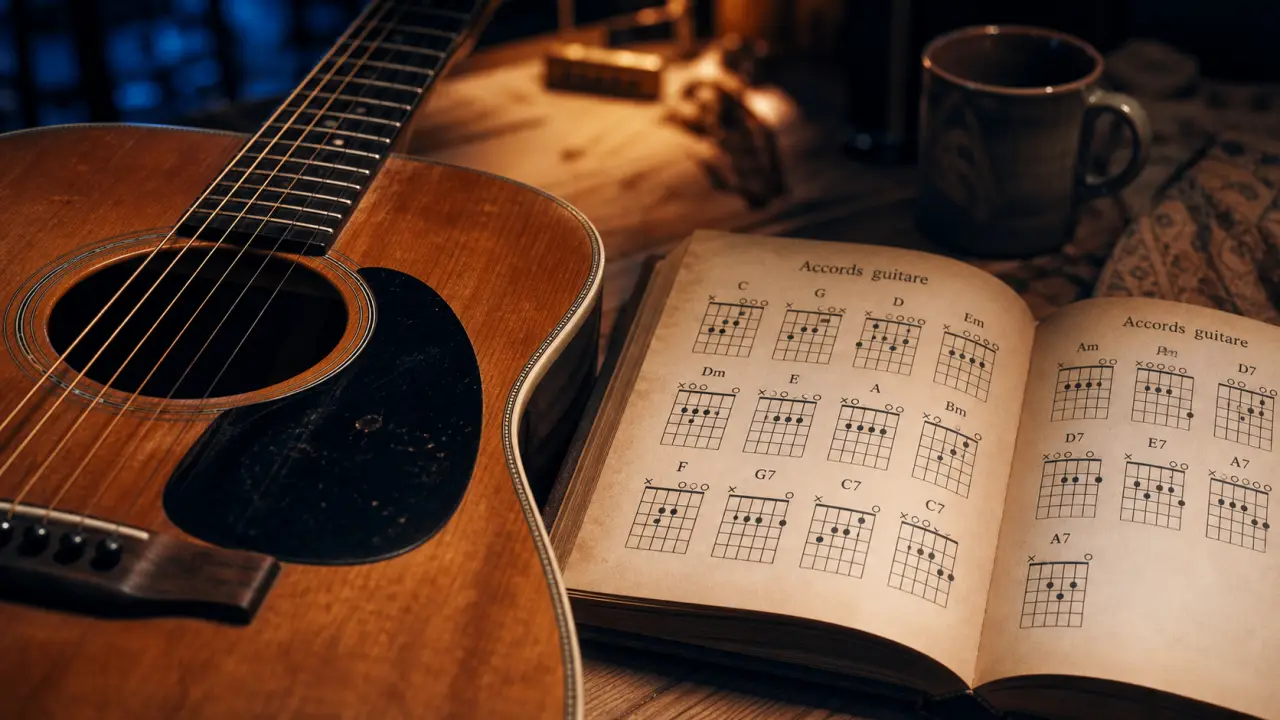 Dictionnaire accord guitare : lire un diagramme et choisir la bonne position d’accord