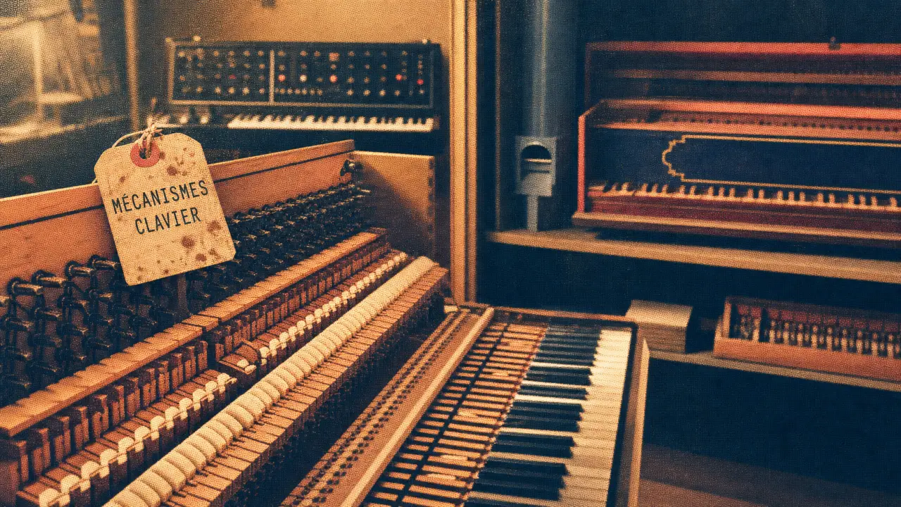 Instrument de musique à clavier : piano, orgue, clavecin et synthétiseur